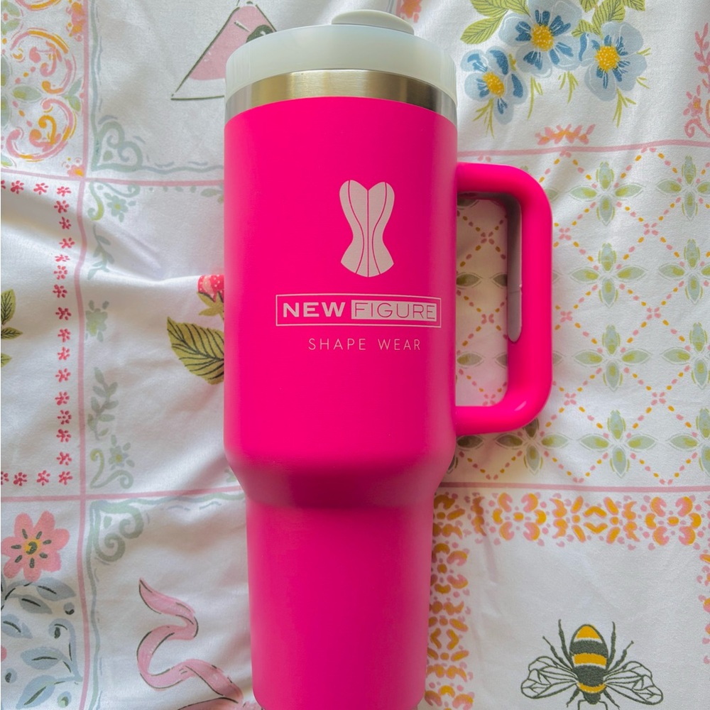 Pink New Figure 40oz Stanley Style cup.